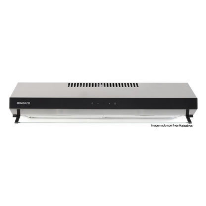 Extractor de grasa 30" NPE-80XDM NIsato, acero inoxidable, iluminación LED, 3 velocidades.