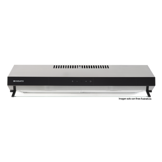 Extractor de grasa 30" NPE-80XDM NIsato, acero inoxidable, iluminación LED, 3 velocidades.