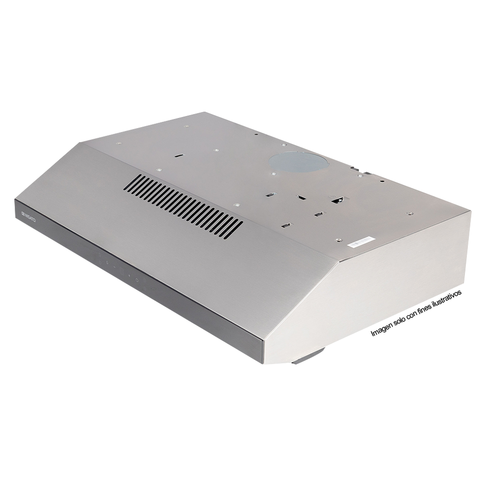 Extractor de grasa 30" NPE-80XDM NIsato, acero inoxidable, iluminación LED, 3 velocidades.