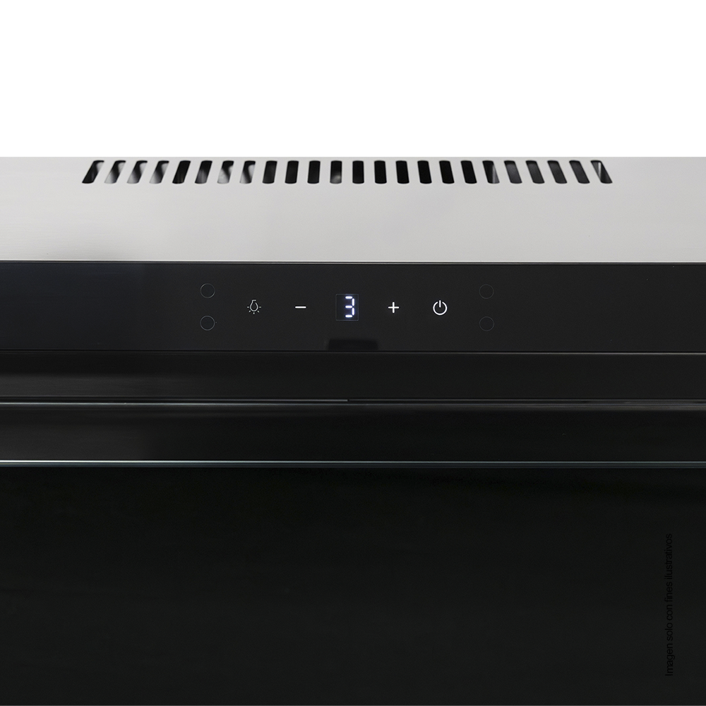 Extractor de grasa 30" NPE-80XDM NIsato, acero inoxidable, iluminación LED, 3 velocidades.