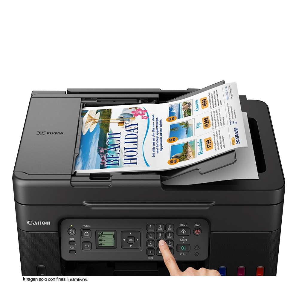 Impresora multifuncional Pixma G4170 Canon función inalámbrica