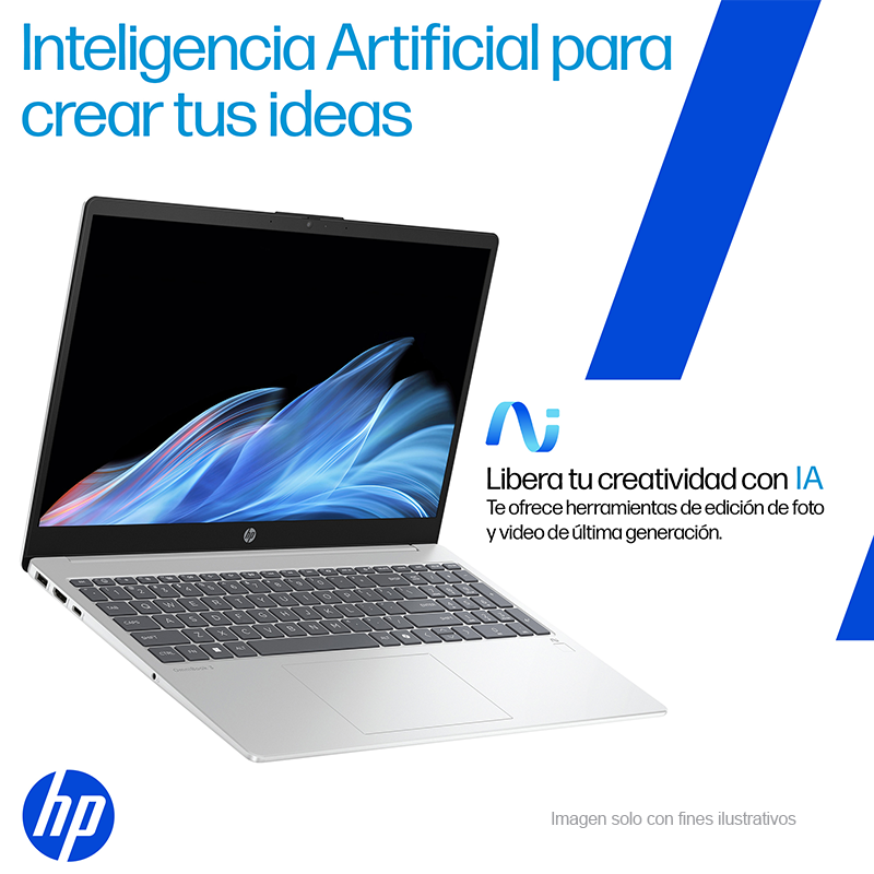 Laptop OmniBook 3 AI 15-fn0051la, HP | AMD Ryzen AI 5, 16 GB RAM, 512 GB SSD, 15.6" FHD, Windows 11 Home