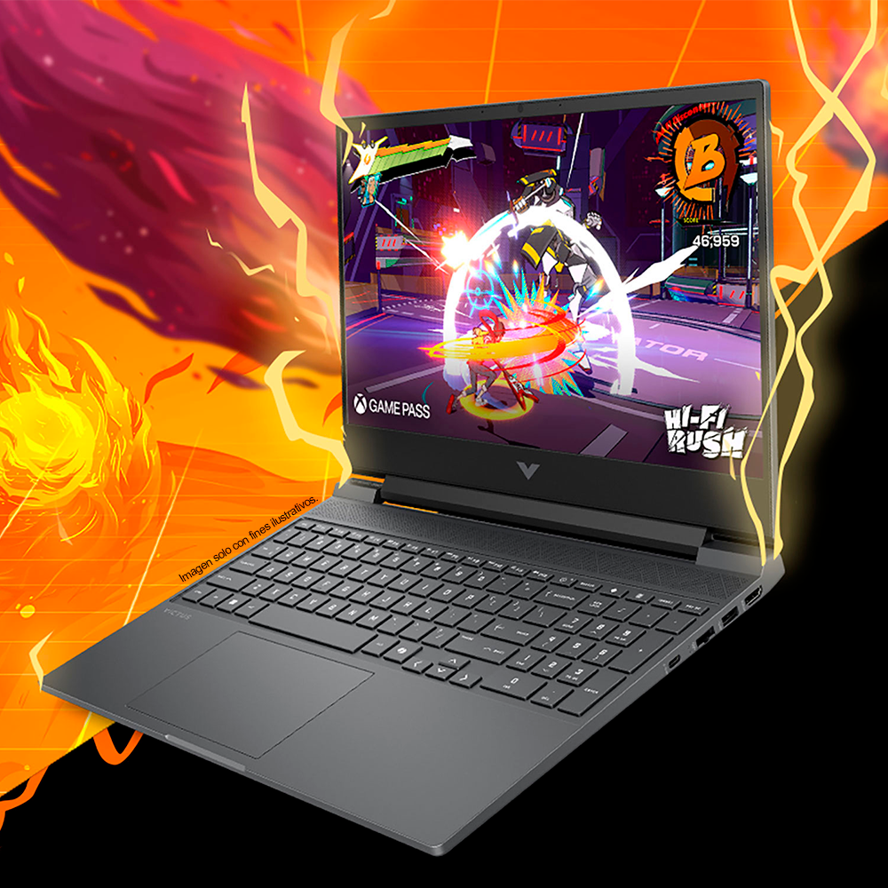 Laptop Gaming Victus 15-fb3021la, AMD Ryzen 7, 16 GB RAM, NVIDIA GeForce RTX 4050, 512 GB SSD, 15.6" FHD 144 Hz, Windows 11 Home incluye Hyperx cloud III wireless black