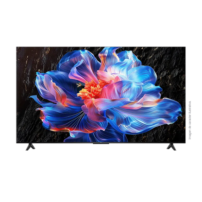 Televisor LED Smart 65" 4K, TCL, Google TV, Procesador AiPQ, Metálico cin marco