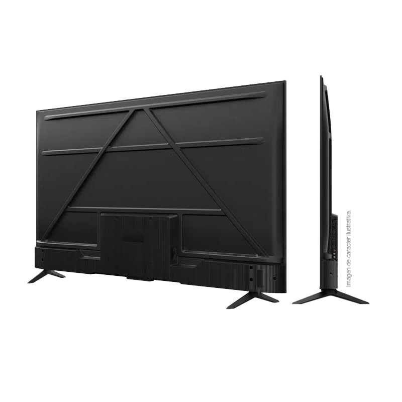 Televisor LED Smart 65" 4K, TCL, Google TV, Procesador AiPQ, Metálico cin marco