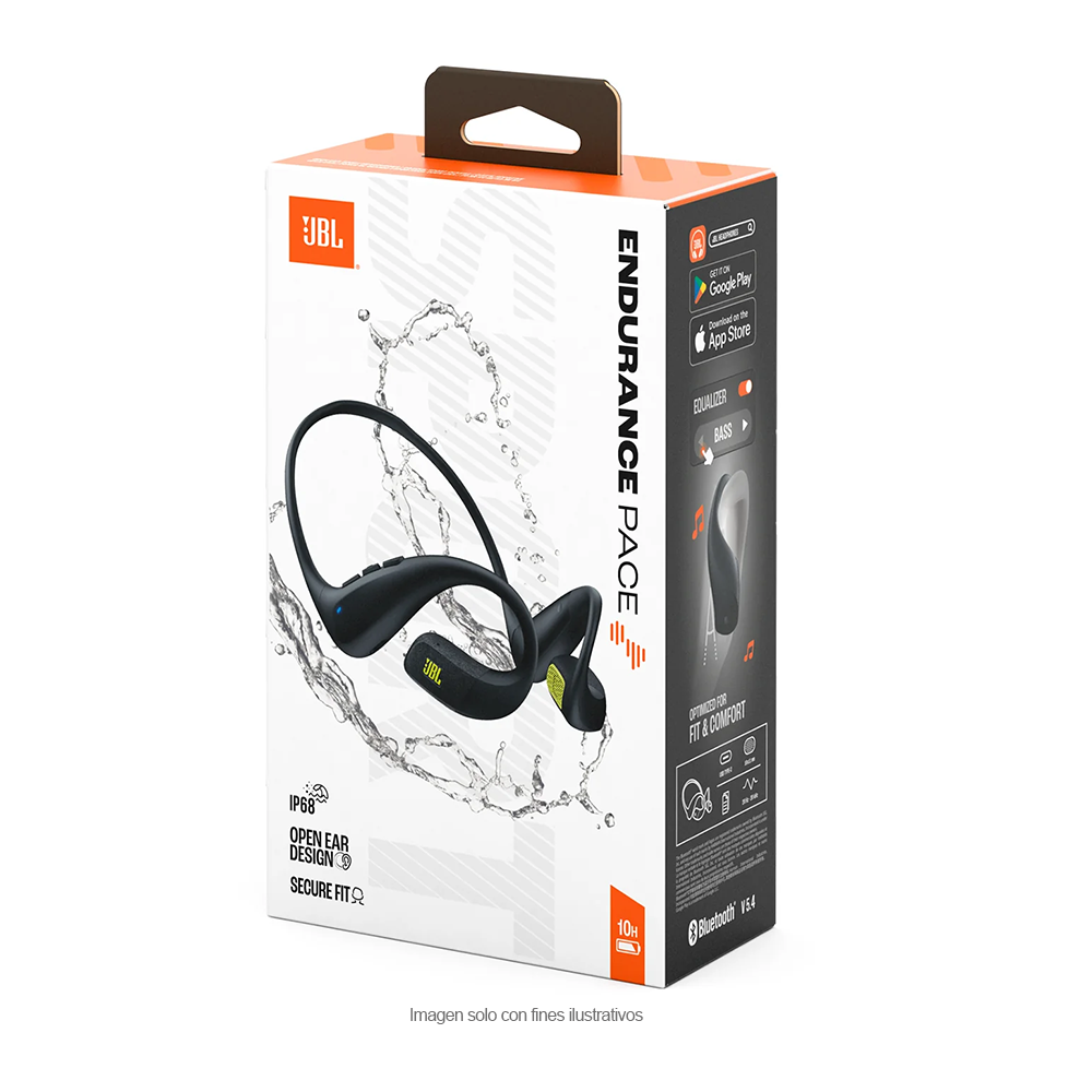 Audífonos inalámbricos deportivos JBL Endurance Pace color negro