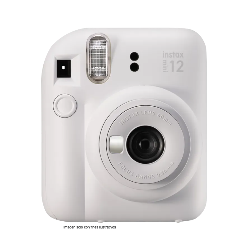 Cámara instantánea - Fujifilm Instax Mini 12, color blanco, UJ