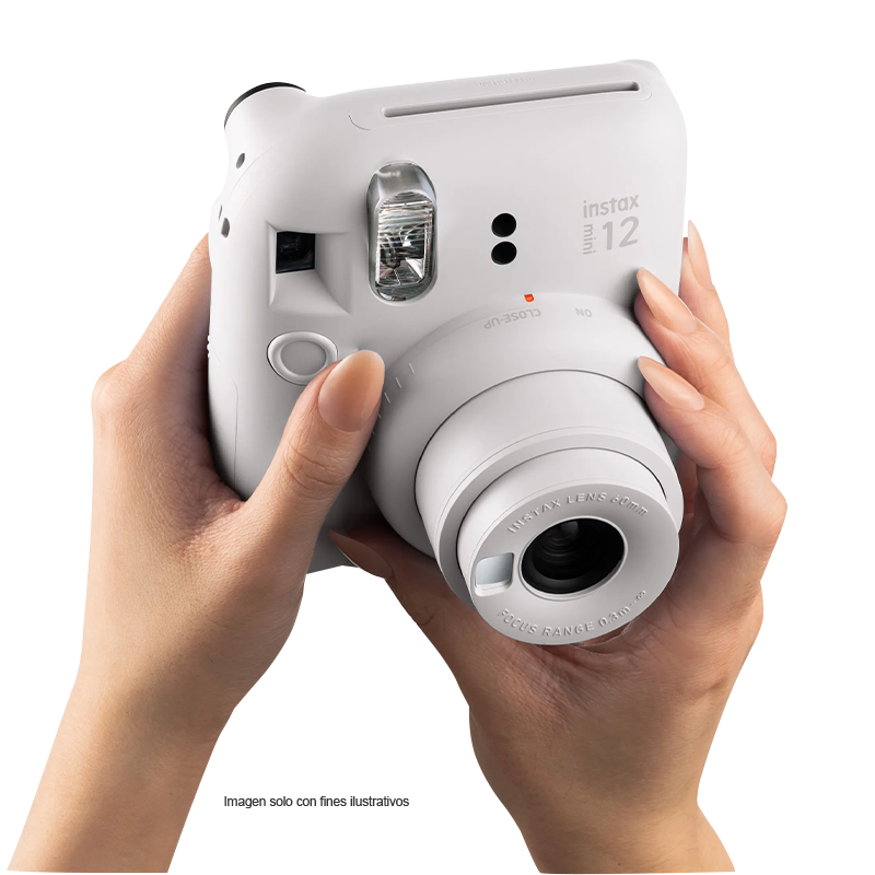 Cámara instantánea - Fujifilm Instax Mini 12, color blanco, UJ-16806121-C