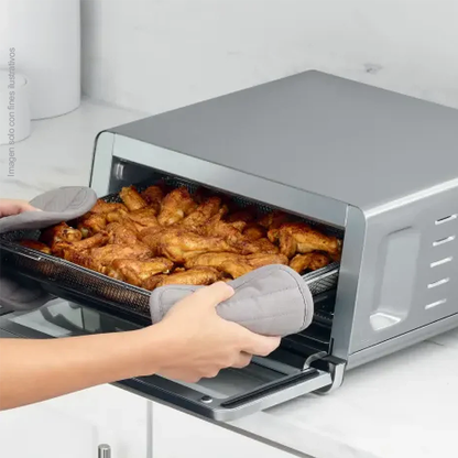 Tostahornos y freidora de aire SP151 Ninja 8 en 1 freír con aire, asar, hornear, tostar, preparar pizza, hacer bagels, gratinar y deshidratar,
