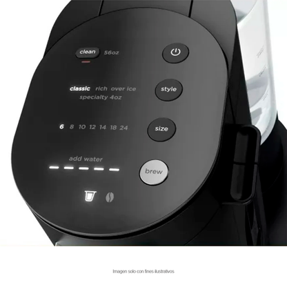 Maquina cafetera de café especial Ninja PB051 color negro, compatible con cápsulas K-Cup y café molido