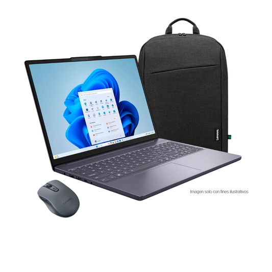Laptop IdeaPad Slim 3 15ARH10 Lenovo, procesador AMD RyzenTM 7 7735HS 24GB 512GB / incluye mouse y mochila