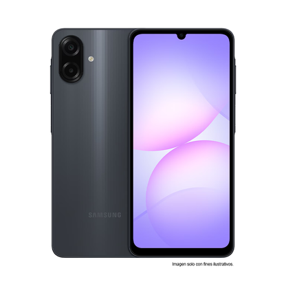 Smartphone Galaxy A07, color negro, 4GB + 64GB SM-A075MZKDGTO Samsung