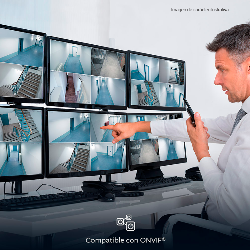 Cámara inteligente NHC-IP11 2PK motorizada Wi-Fi – interior con cable, Nexxt Home
