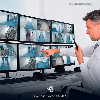 Cámara inteligente NHC-IP11 2PK motorizada Wi-Fi – interior con cable, Nexxt Home
