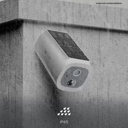 Cámara Wi-Fi inteligente con panel solar integrado NHC-OF30S Nexxt, alta definición de 4MP 2K