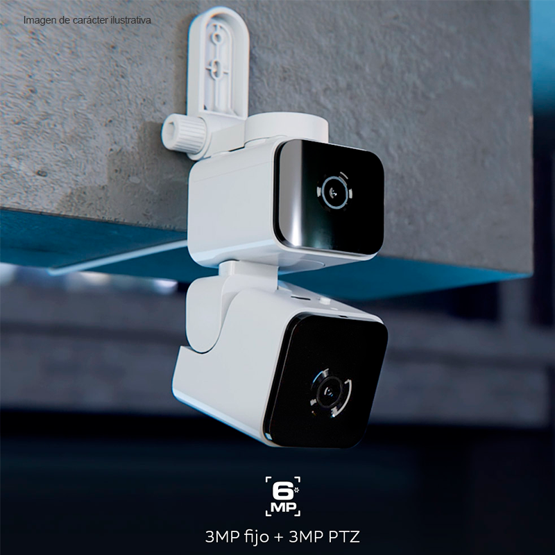 Cámara inteligente Wi-Fi,NHC-IP30DL, Nexxt Home (3mp Fijo + 3Mp PTZ)