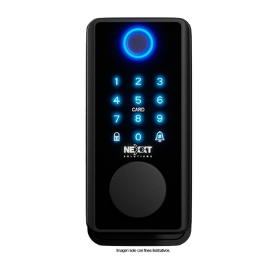 Cerradura inteligente Wi-Fi Modelo NHS-D150 BKT Color negro. Nexxt