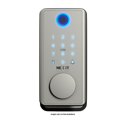Cerradura inteligente Wi-Fi Modelo NHS-D150 ST Color acero inoxidable. Nexxt