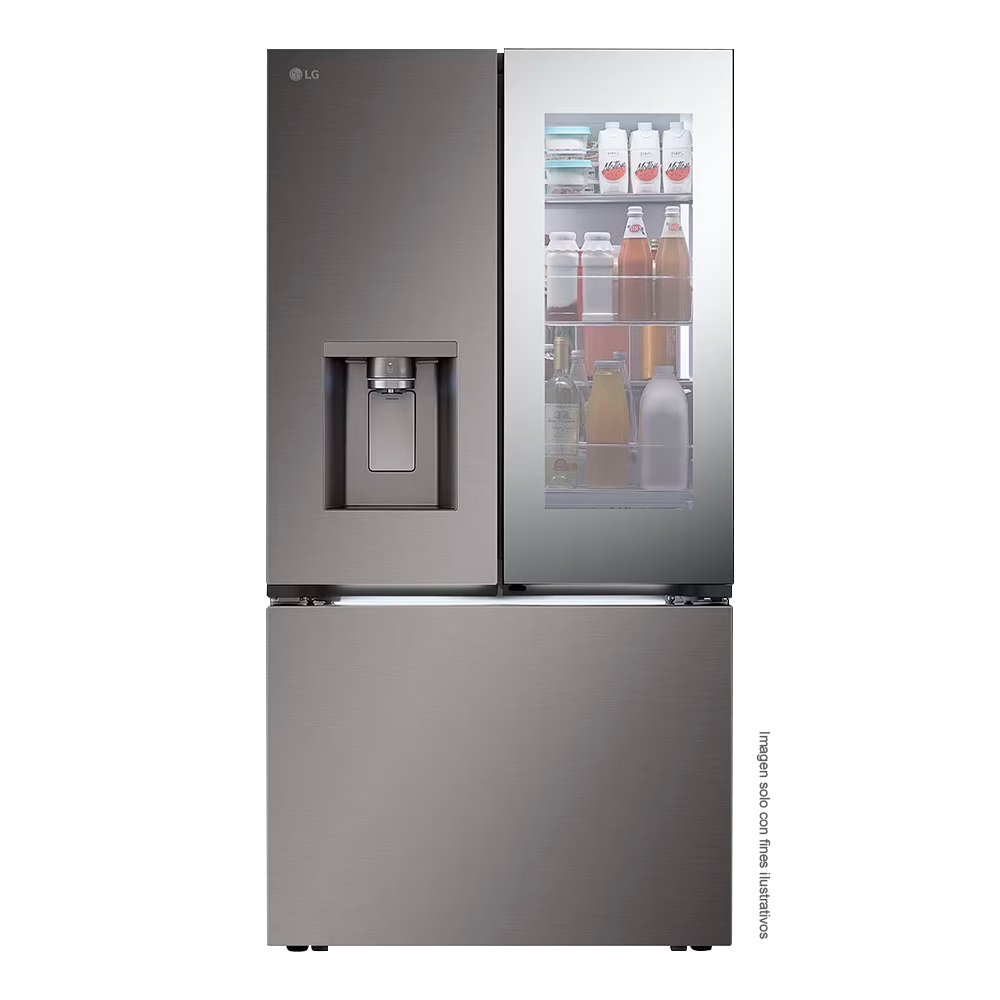 Refrigeradora 31pc French Door VF31XKNH LG, instaView inverter color silver