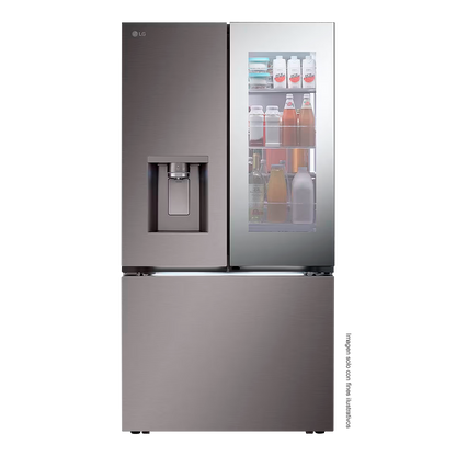 Refrigeradora 31pc French Door VF31XKNH LG, instaView inverter color silver