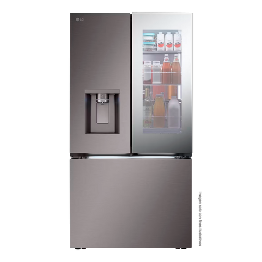 Refrigeradora 31pc French Door VF31XKNH LG, instaView inverter color silver