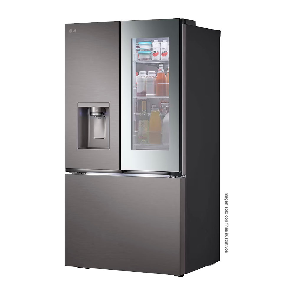 Refrigeradora 31pc French Door VF31XKNH LG, instaView inverter color silver