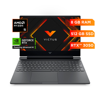Laptop Gaming Victus HP 15-fb3009la, AMD Ryzen 5, 8 GB RAM, NVIDIA GeForce RTX 3050, 512 GB SSD, 15.6" FHD, Windows 11 Home