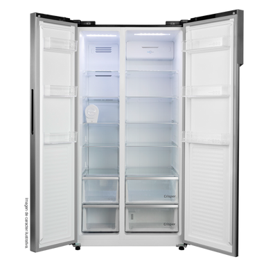 Refrigeradora 22pc, Side By Side RCSS2204GD RCA, compresor inverter, Amplios espacios multifunción para almacenamiento, no frost