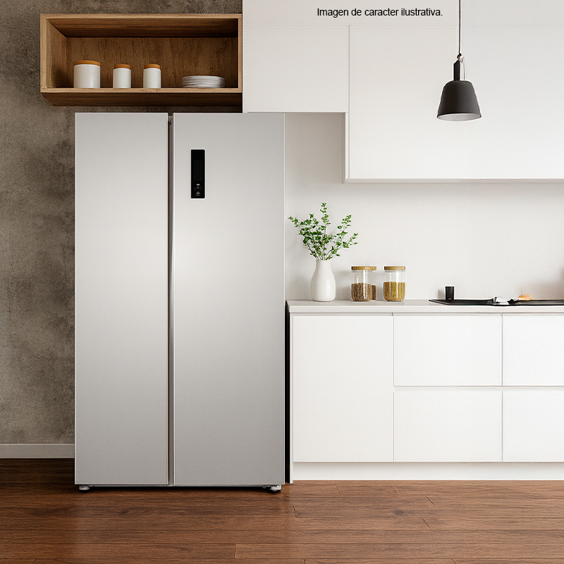 Refrigeradora 22pc, Side By Side RCSS2204GD RCA, compresor inverter, Amplios espacios multifunción para almacenamiento, no frost