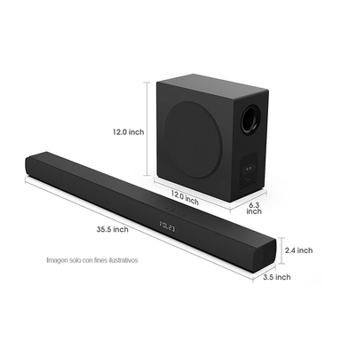 Barra de sonido HS3100 Hisense 3.1CH, SubWoofer 240W