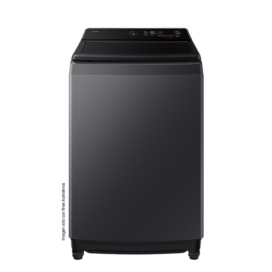 Lavadora 19kg WA70F19E7CAP, carga superior, tecnología EcoBubble, SmartThings y Smart Check, 10 ciclos de lavado.