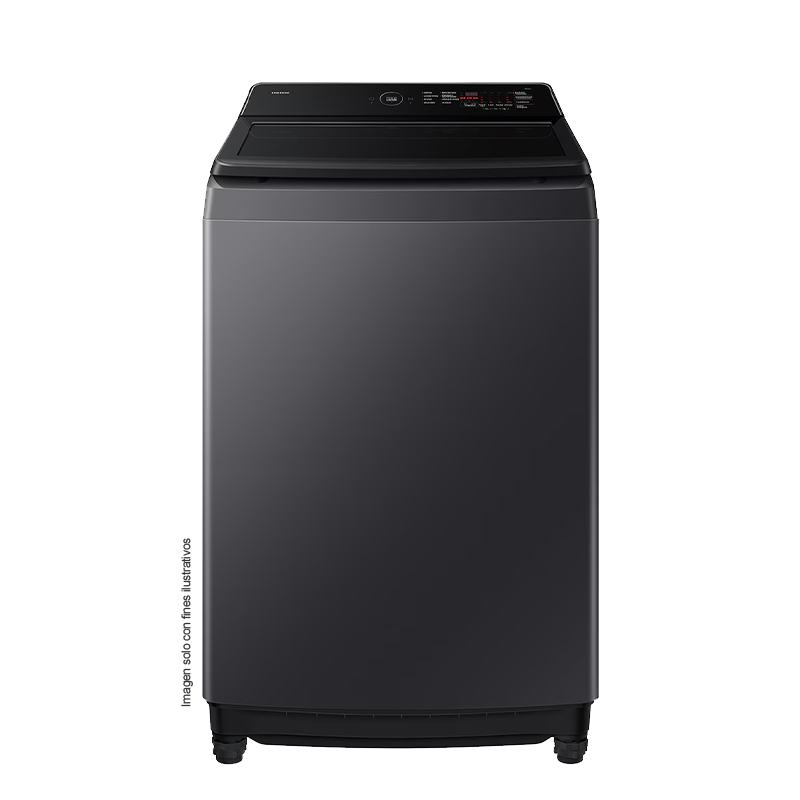 Lavadora 19kg WA70F19E7CAP, carga superior, tecnología EcoBubble, SmartThings y Smart Check, 10 ciclos de lavado.