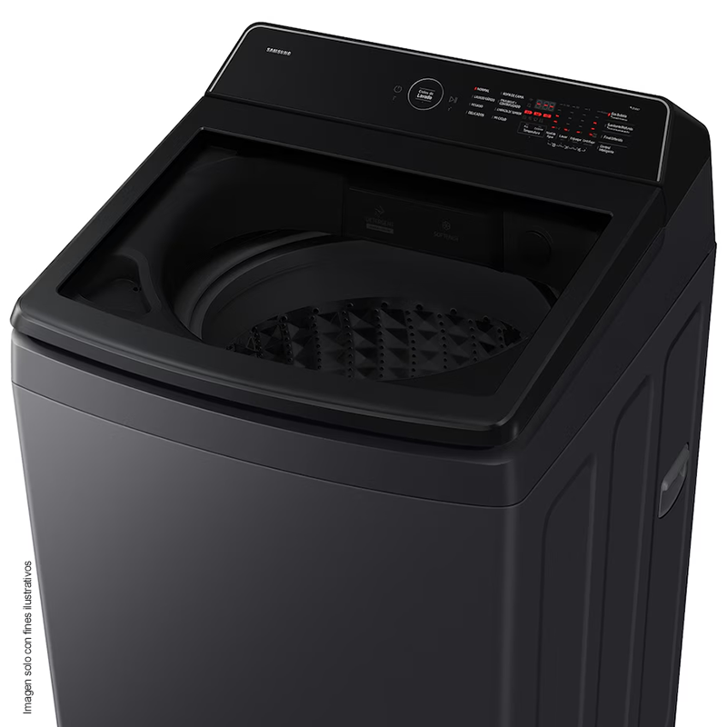 Lavadora 19kg WA70F19E7CAP, carga superior, tecnología EcoBubble, SmartThings y Smart Check, 10 ciclos de lavado.