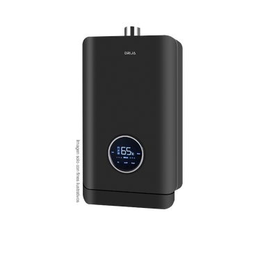Calentador de agua a gas CLT21L Black, DRIJA encendido eléctrico automático, 35-65°C, panel de control Digital.