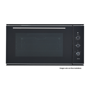 Horno empotrable a gas AMÉRICA 90 GAS-A Capacidad de 105 litros (3.71pc) diseño minimalista, triple vidrio templado en puerta, encendido eléctrico.