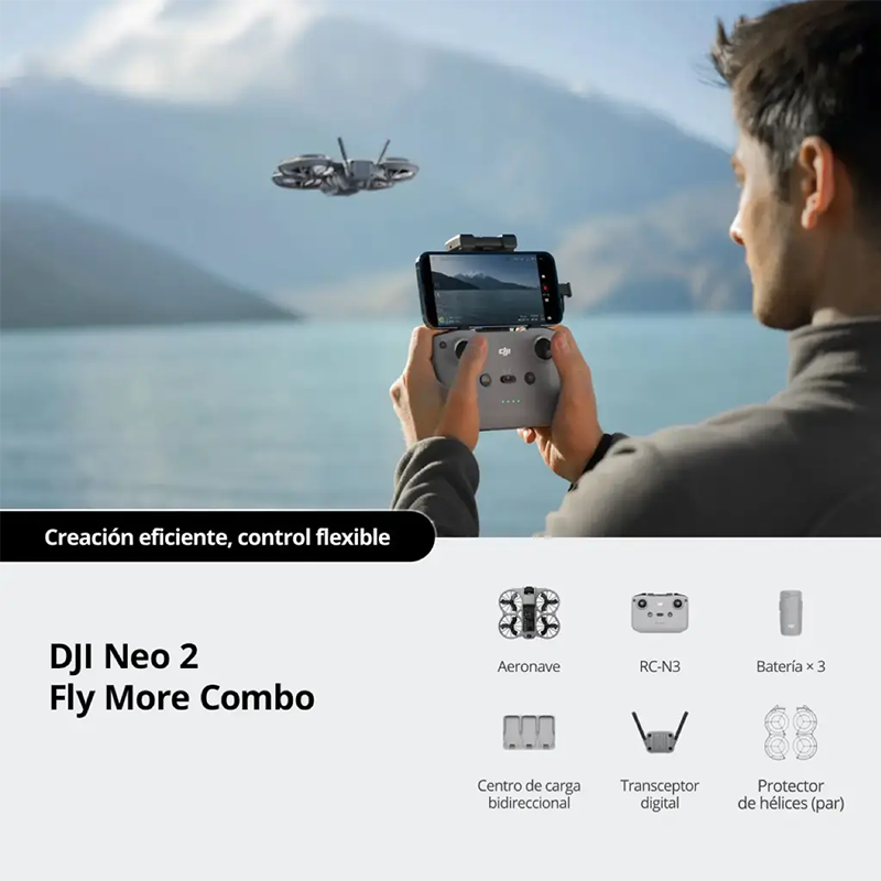 Dron Neo 2 Fly More Combo | DJI | Ligero y portátil