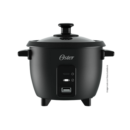 Olla arrocera 6 Tazas, EOSTORIC-00BK6C, Oster. color negro