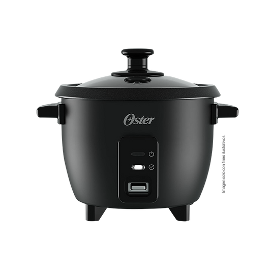 Olla arrocera 6 Tazas, EOSTORIC-00BK6C, Oster. color negro