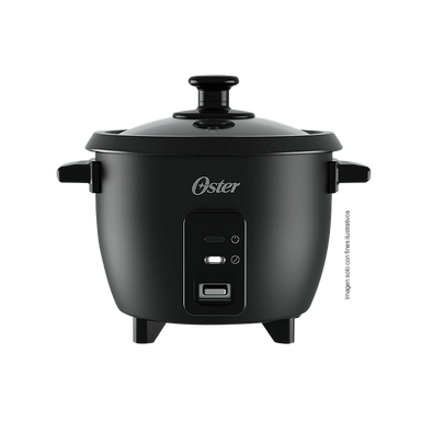 Olla arrocera 6 Tazas, EOSTORIC-00BK6C, Oster. color negro