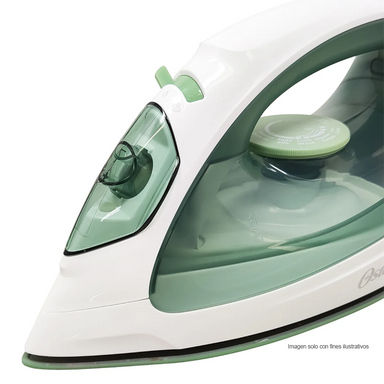 Plancha de vapor GCSTBS3803 Oster, Suela anti-adherente, color verde