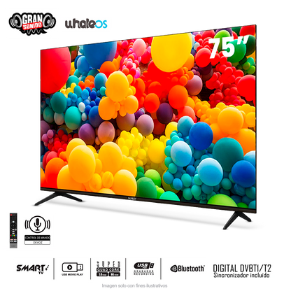 Televisor LED Smart 75" | CLED75SDL7 | Sankey