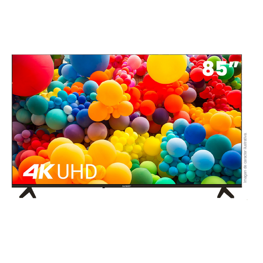 Televisor LED Smart 85" CLED85SDL7  Sankey, diseño Frameless, Sintonizador digital.