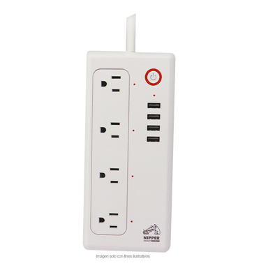 Regleta Smart Wi-Fi RLSM31 RCA, protección de voltaje y cortocircuito