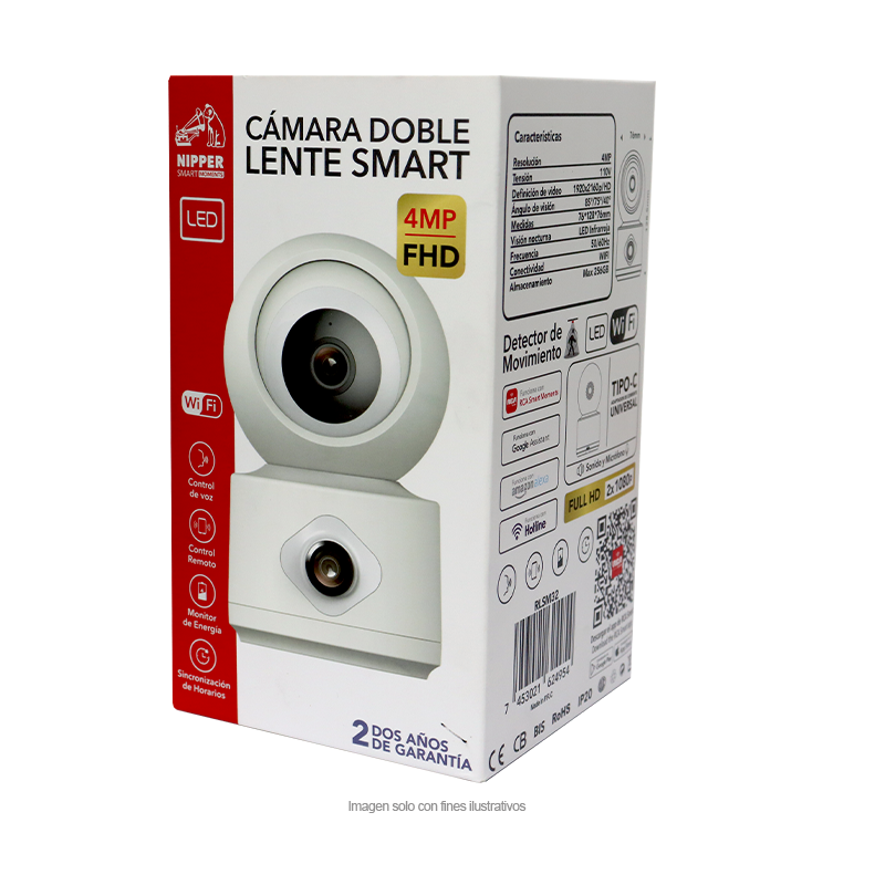 Cámara doble lente Smart RLSM32, 4MP FHD, RCA