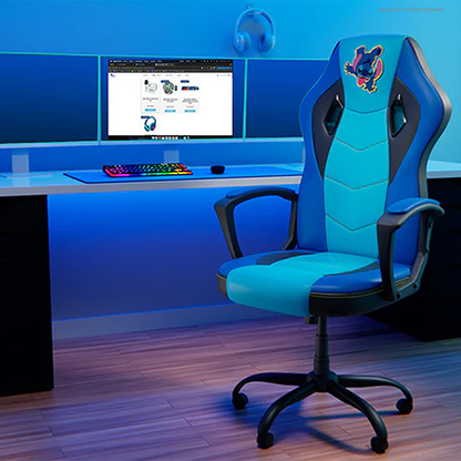Silla Gaming  XTF-DC100ST Edición Stich, respaldo alto, reposabrazos acolchados .