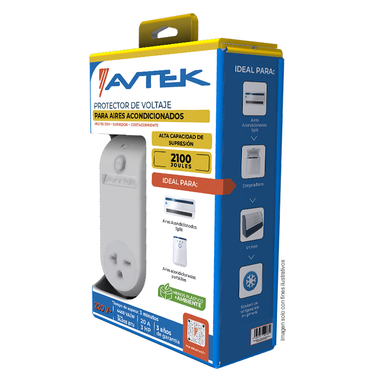Protector de voltaje PATAS-1T615 AVTEK, para aires acondicionados y equipos de refrigeración, 15 Amp, 220 Vac, 3300 VA, 24.000 BTU.