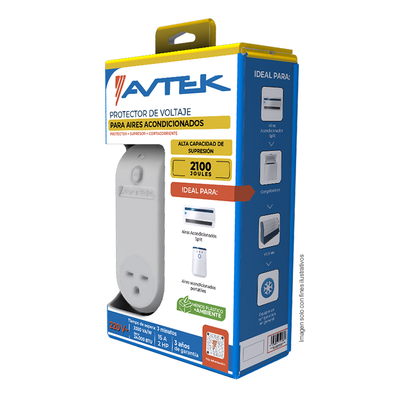 Protector de voltaje PATAS-1T615 AVTEK, para aires acondicionados y equipos de refrigeración, 15 Amp, 220 Vac, 3300 VA, 24.000 BTU.