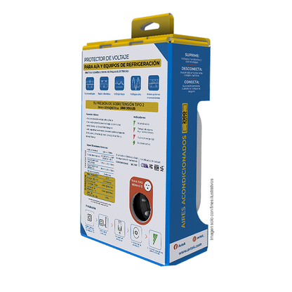 Protector de voltaje PATAS-1T615 AVTEK, para aires acondicionados y equipos de refrigeración, 15 Amp, 220 Vac, 3300 VA, 24.000 BTU.