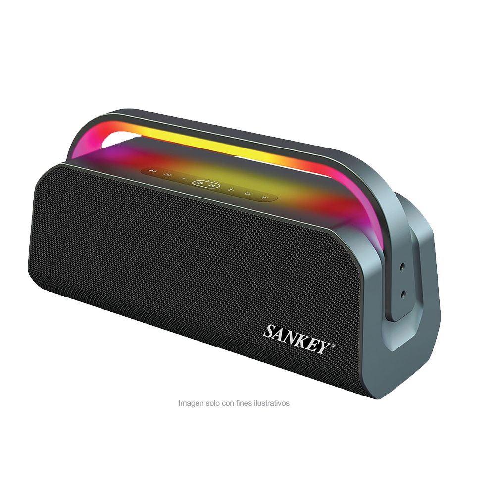 Bocina portátil PA-5DCA73 Bluetooth Sankey, 85W RMS, iluminación LED
