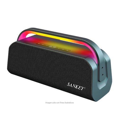 Bocina portátil PA-5DCA73 Bluetooth Sankey, 85W RMS, iluminación LED